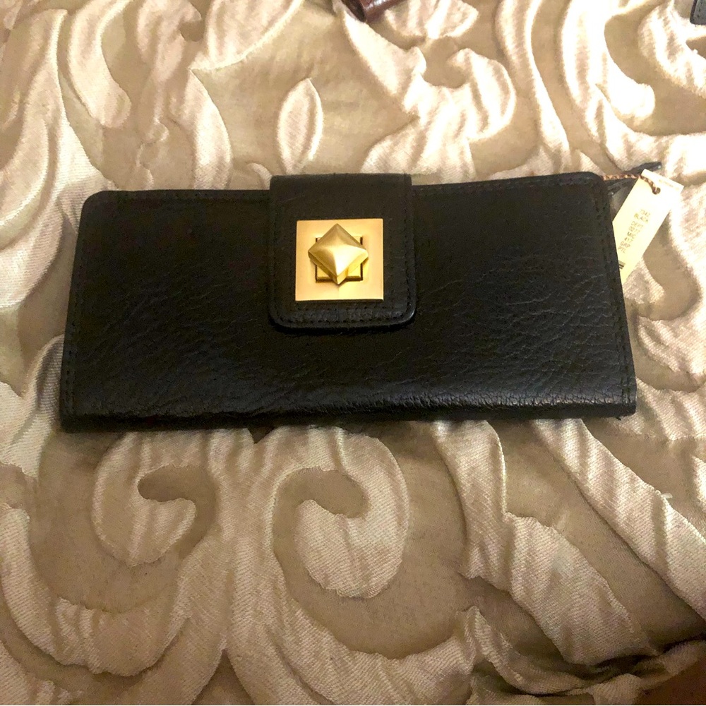 Brand New Kate Landry Black Leather Wallet